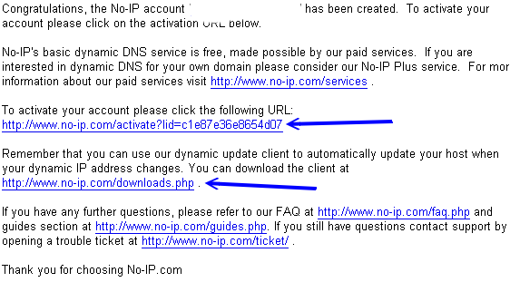 no-ip 網站的註冊流程之三
